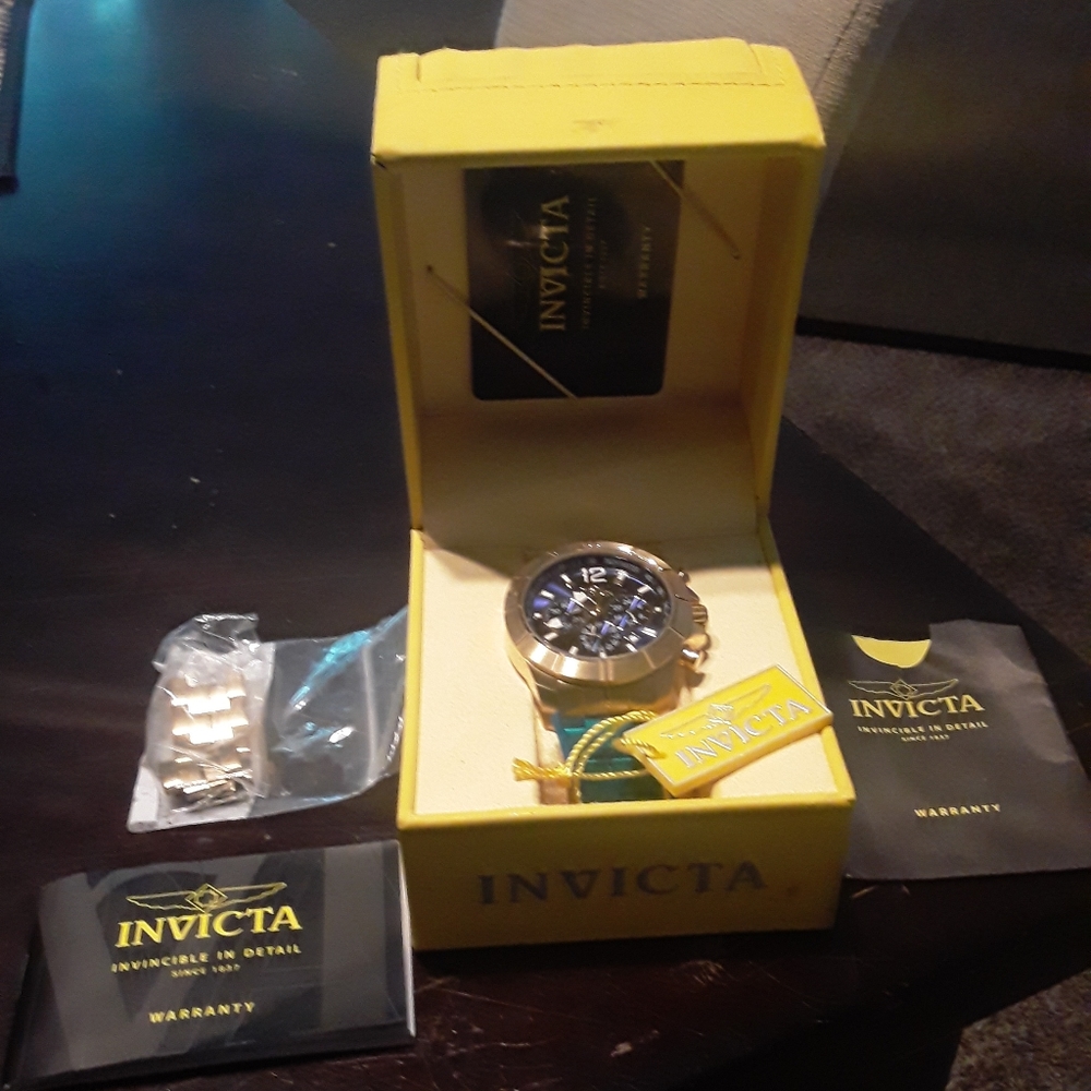 Mens invicta pro series dive watch 18kp 3 chronogh